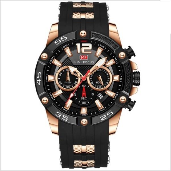 [Mini Focus] Men's Leather/Urethane Band Watch