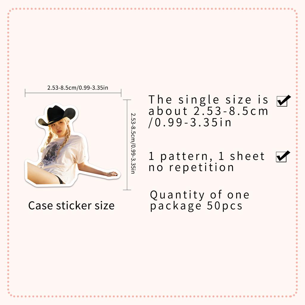 50 blackpink star peripheral creative pattern stickers beautify notebook earphones DIY decorative stickers