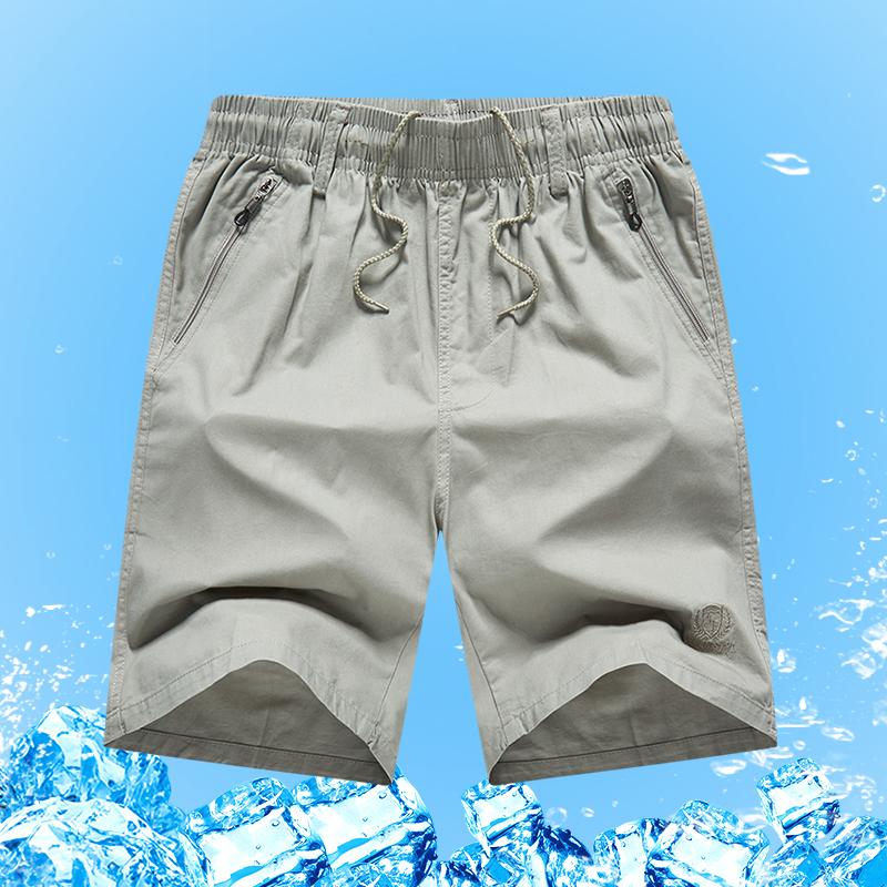 Big Size Men's Casual Shorts Summer Light Weight Shorts Outdoor Sports Cool Breathable Beach Relaxed Fit Cotton Cargo Shorts