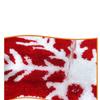 Christmas Carpet Snowflake Velvet Bath Mat Non-Slip Red Bathroom Rug Absorbent Door Mat Festive Holiday Entrance Mat For Home Decor