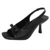 Fashion Sexy Women's Heeled Sandals Square Toe High Heels Shoes 2025 Summer New Trend Fad Stilettos Pumps Slingback Dress Mujer Zapatos