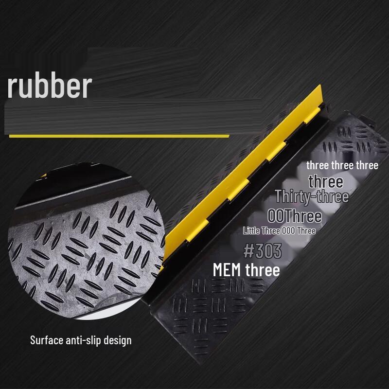 Heavy-Duty Rubber Vehicle Wheel Stopper