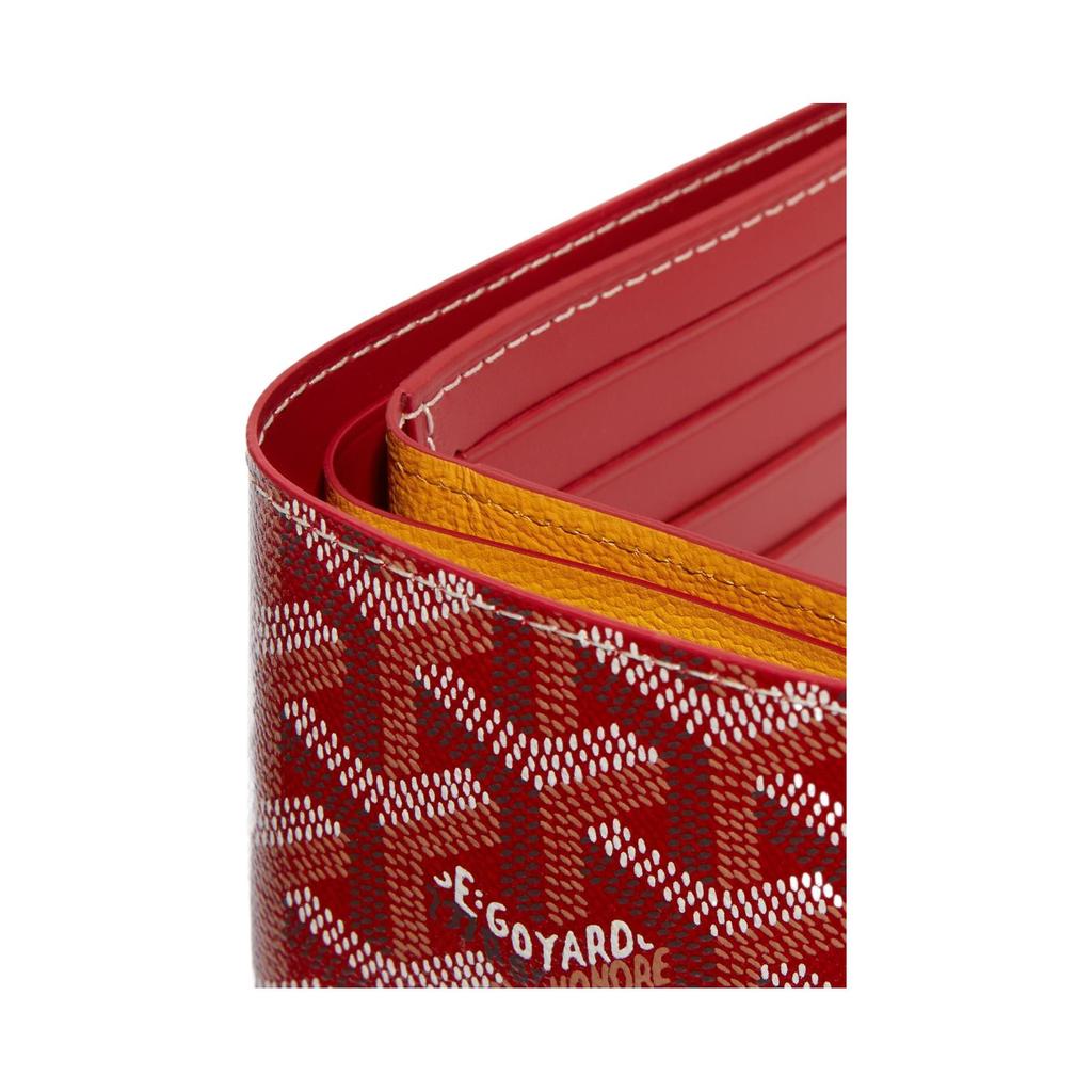 Goyard Victoire Monogram Opvouwbare Canvas en Leer Portemonnee Unisex Portemonnee Zwart Blauw Groen VICTO8PMLTY