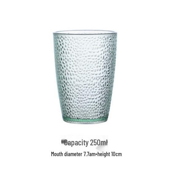 Colored Acrylic Water Cup: Transparent, Heat-Resistant, Drop-Resistant—Perfect for Mouthwash, Juice, Tea, or Beer.
