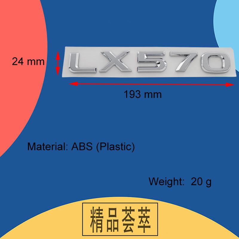 3D Premium LX450 LX470 LX570 für LX 450 LX 470 LX 570 Auto Motorhaube Kotflügel Kofferraum Heck Aufkleber Emblem Plakette
