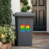 Colorful Wheelie Bin Stickers Large Dustbin Number Stickers Self-Adhesive 0-9 17.5Cm Height For Garbage Bins Mailboxes Garage