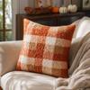 4545 Plaid Boucle Throw Cover for Couch Sofa Living Room Holiday Decor