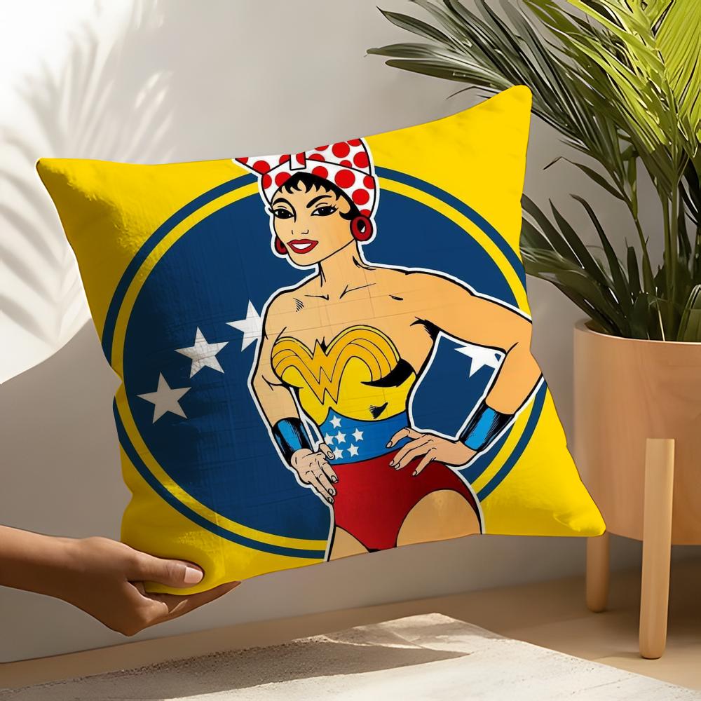 Aesthetic Art Venezuela Pillow Case Linen Cushion Covers For Decorative Sofa Home Pillows Case Car Chair Pillows Cases