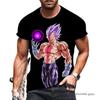 2026 Summer Unisex Holiday Style Anime Dragon Ball T-shirt Goku Kakarot Vegeta Super Saiyan Oversized