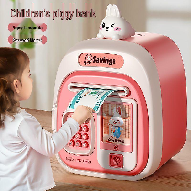 Child's Durable Password Piggy Bank - Large, Drop-proof, Removable & Stylish Gift Toy