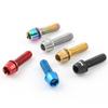 6pcs/set Titanium-plated Bike Handle in Bolts M5 * 17MM Bicycle Stem Screw  Mountain Bike