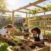 Vasi per Piantine Contenitore Germinazione Traspirante Vasi per Piantine da Giardino Cortile Balcone Fiori Con Fori di Drenaggio
