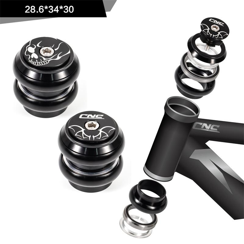 CNC 1 1/8 MTB Road Folding BMX Bike Headset 34mm 28.6mm Straight Tube Fork 34 Conventional Threadless Bicycle Headset