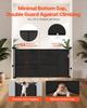 Retractable Baby Gate 870 mm Tall Extend to 1400 mm Wide Kids Pets Black