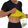 Mens Sport Slim Tops Slimming Body Building Shaper Underwear Hot Neoprene Fitness Sweat T-shirt Waist Trainer Workout Shapewear Sauna Suit