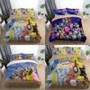 Modern Minimalist 3d Bed Sheet Set Featuring Vibrant Digital Print Design In Various Sizes