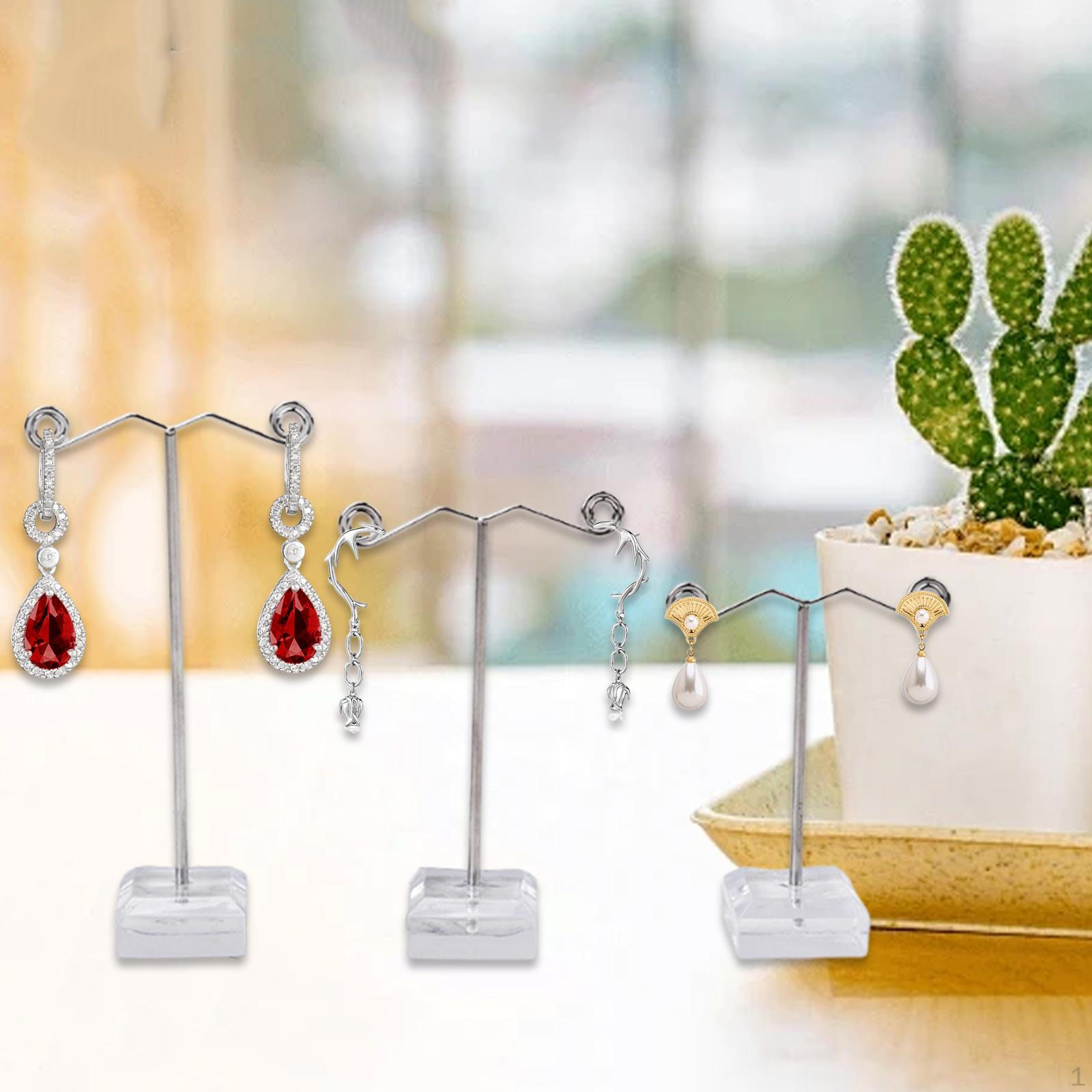 

18 шт. Подставка для сережек, устойчивое основание, прочная стойка для хранения, держатель для колец, домашняя чистый