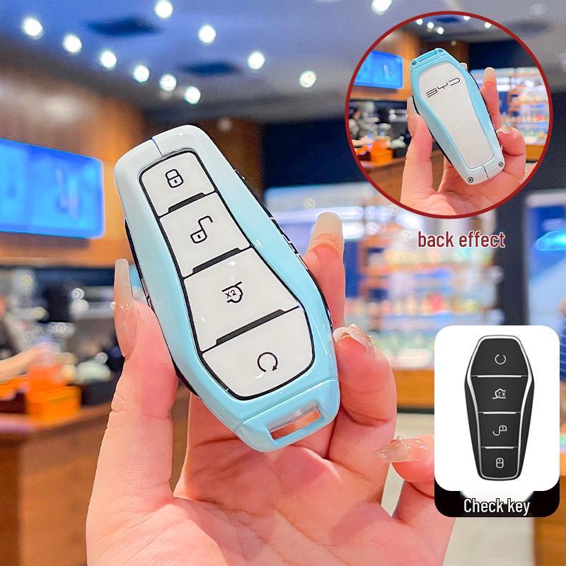 BYD Car Key Covers for Han, Qin Plus DMI, Song Pro, Song L, Tang, Yuan, Destroyer 05, Seagull, Dolphin