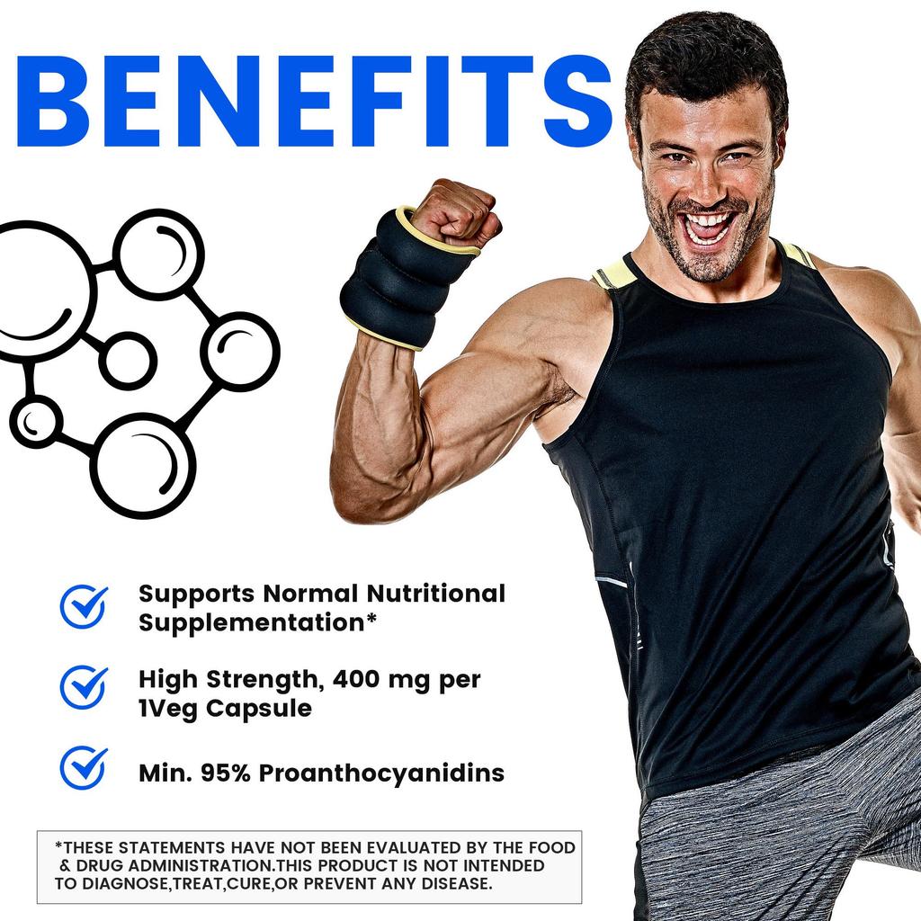 Estratto di Corteccia di Pino Marittimo Francese 400mg per Capsula Vegetale, Bioperina OGM-Free Vegano