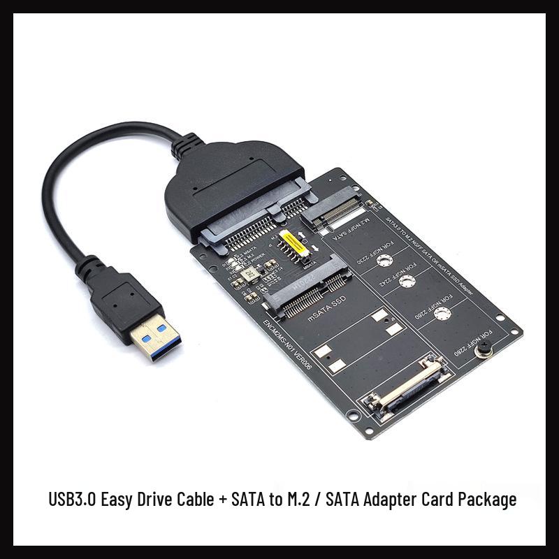 Tarjeta Adaptadora NGFF/MSATA a SATA3 para SSD M.2 KEY B-M a Interfaz 6G