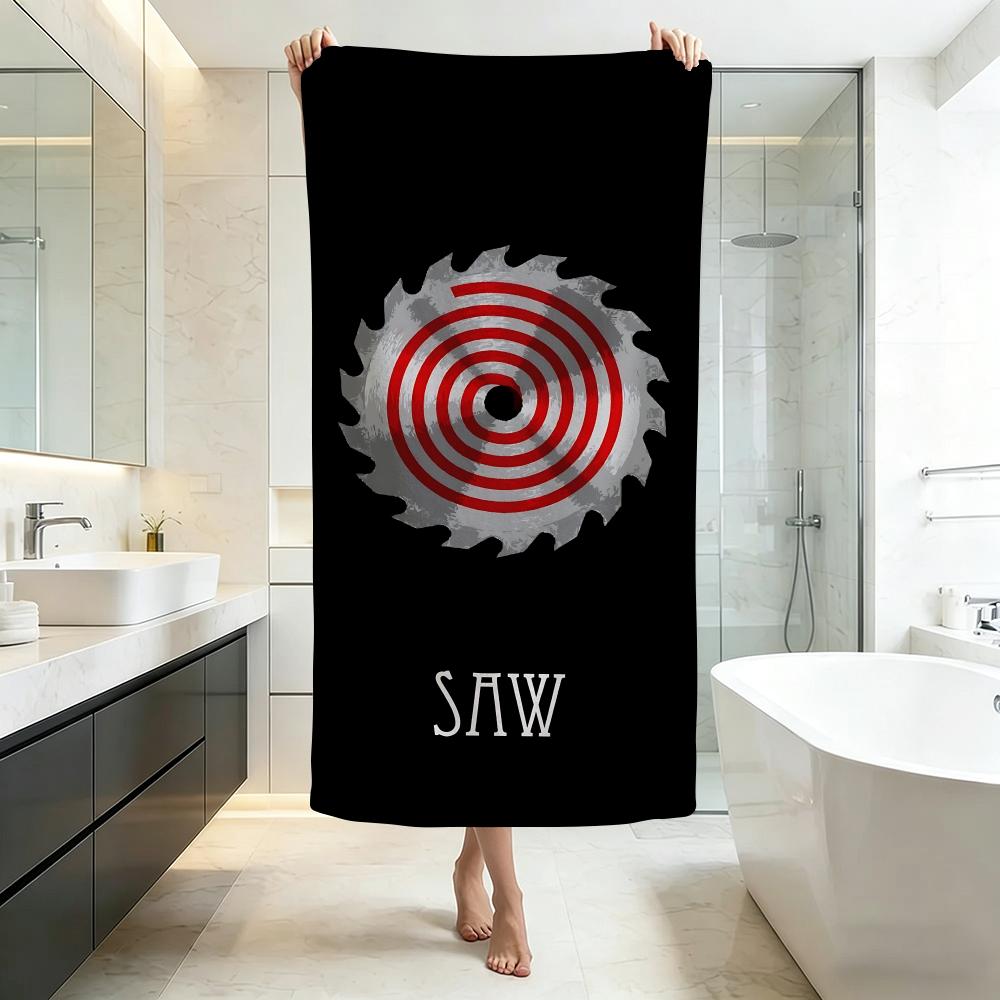 Horror S-SawS Towel Five-Star Hotel Quality Eco-Friendly Ultra Soft Thick Towels & Beach Towels