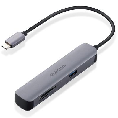 ELECOM USB Hub Docking Station HDMI Port 4K Compatible X 2 Ports Slot Compatible with and Others Type-C 5-in-1 (SD/microSD) DST-C16SV/EC USB3.0