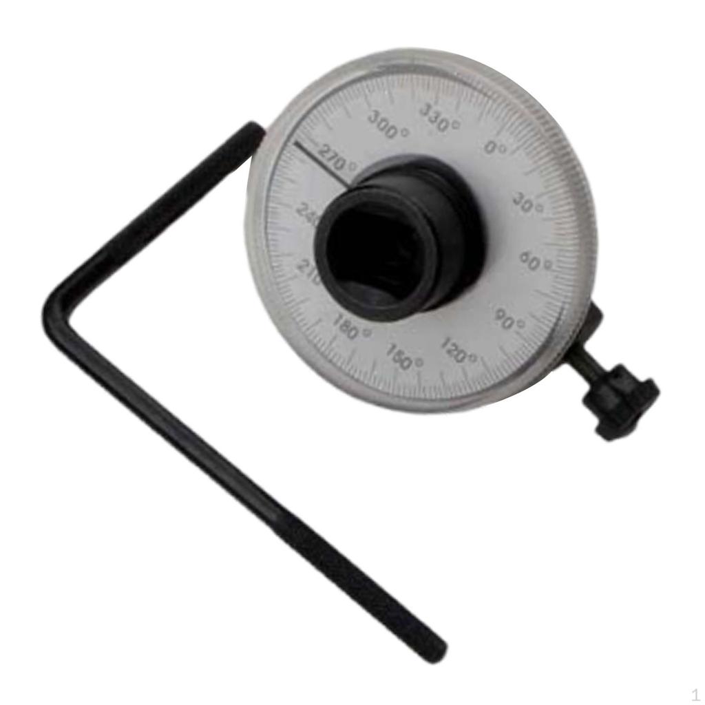 Torque Angle Gauge 1/2 Drive Wrench Meter Measuring Tool 360° Adjustable for Father