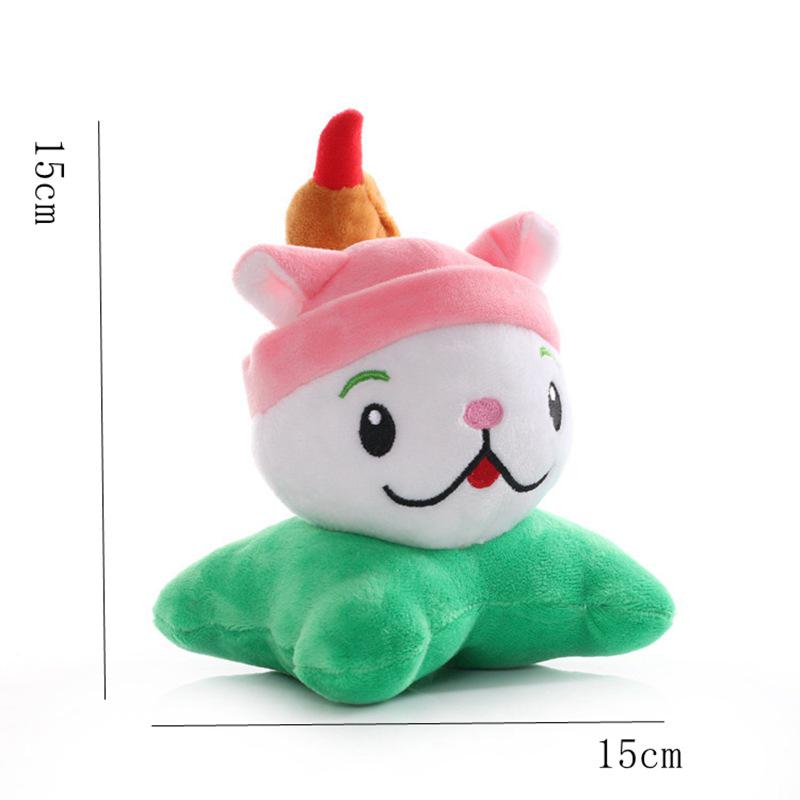 Plants vs. Zombies Plush Set: Pea, Mushroom, Sunflower, Chomper, Spiky Zombie, Poison Zombie, Yeti Lanyard Suction Cup