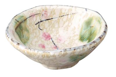 Banko Ware Red Fruit No. 4 Deep Small Bowl Plate Approx. 12.5cm Diameter Made In Japan 11124