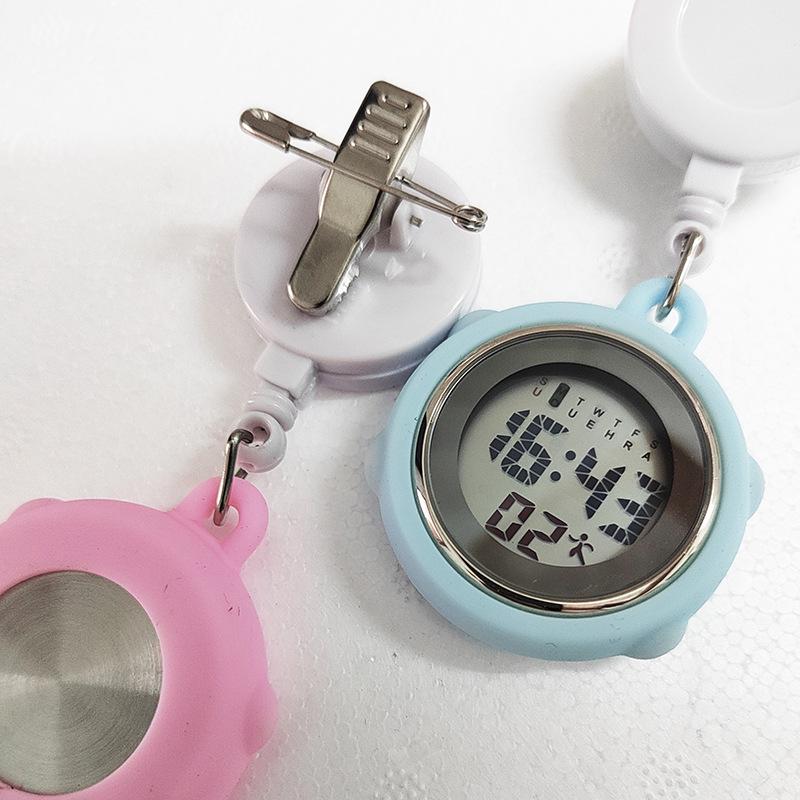 Luminous Retractable Clip-On Nurse Watch for Medical Professionals