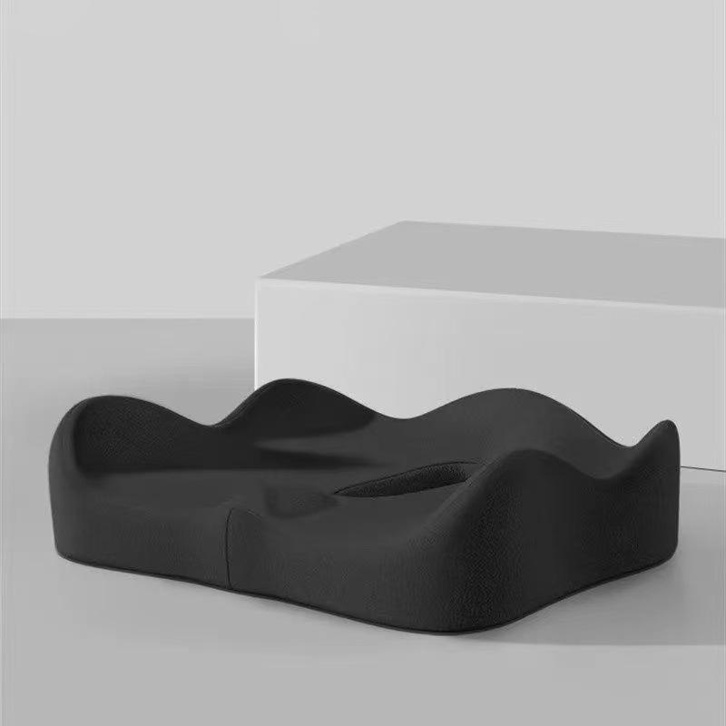 Curved Memory Foam Cushion - Coccyx Comfort; Ideal Pressure Relief for Car or Office, 1PC