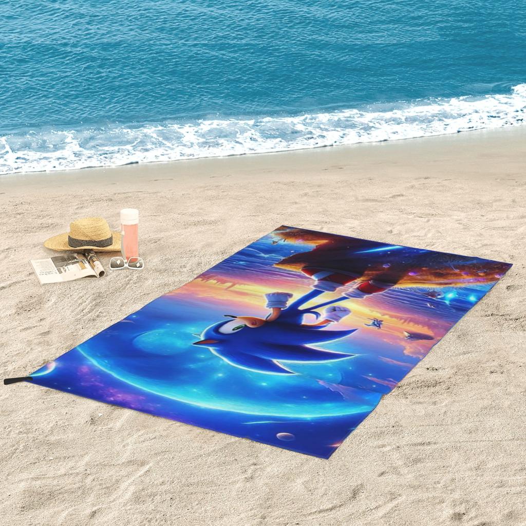 Shadow The Hedgehog Beach Towel Soft Microfiber Quick Dry Absorbent Quick Towels For Yoga