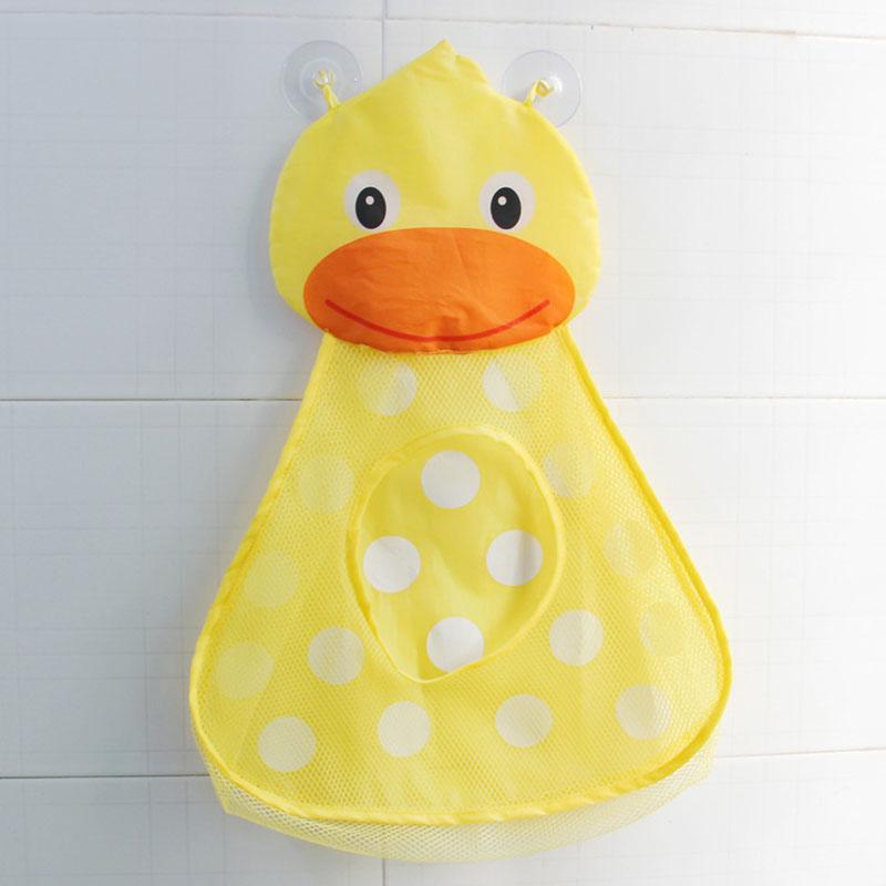 Non-Toxic Baby Shower Bath Toys White Baby Kids Toy Storage Mesh With Strong Suction Cups Toy Bag Net Bathroom Organizer For Kids Toddlers
