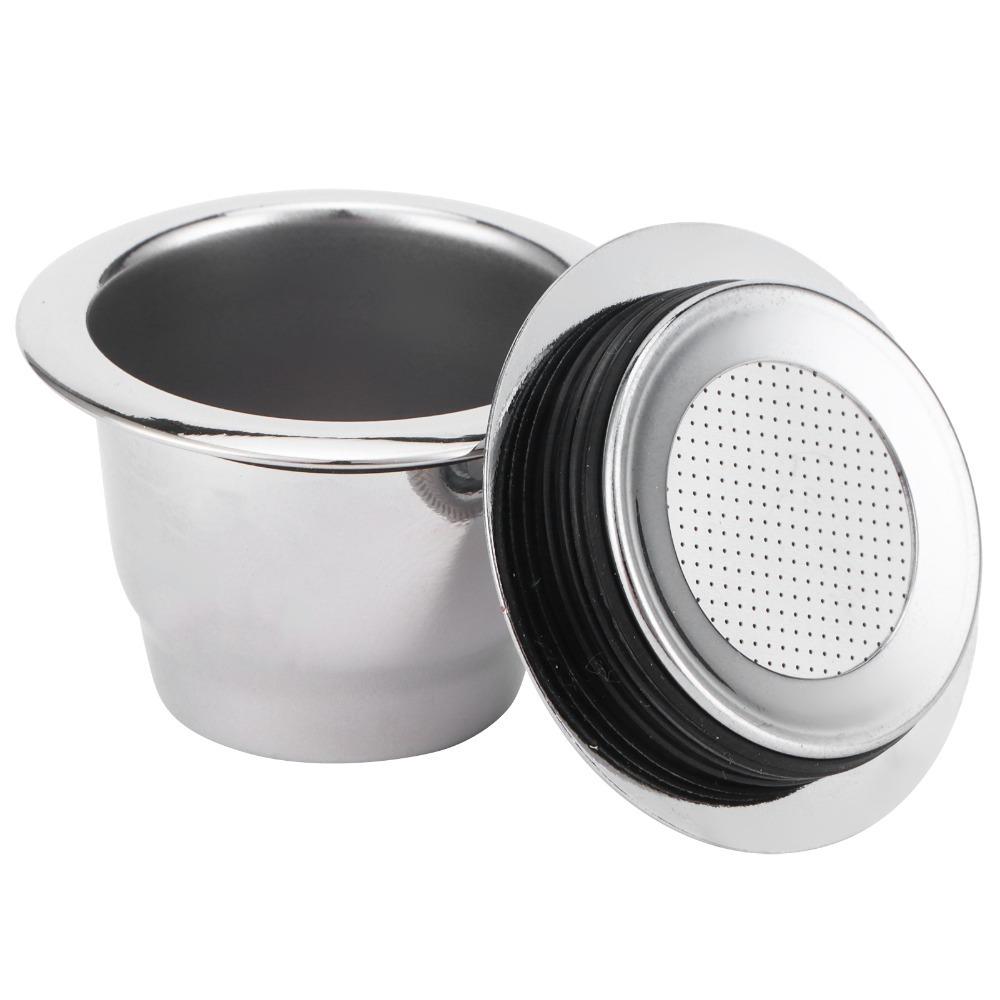 Reusable Design Reusable Coffee Capsule Stainless Steel Material Coffee Capsule Set Kitchen Use