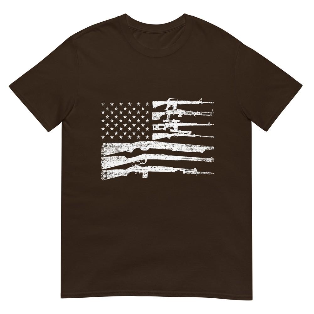 American Flag Guns Vintage 2nd Aunisexdunisext Pro Gun Tshirt