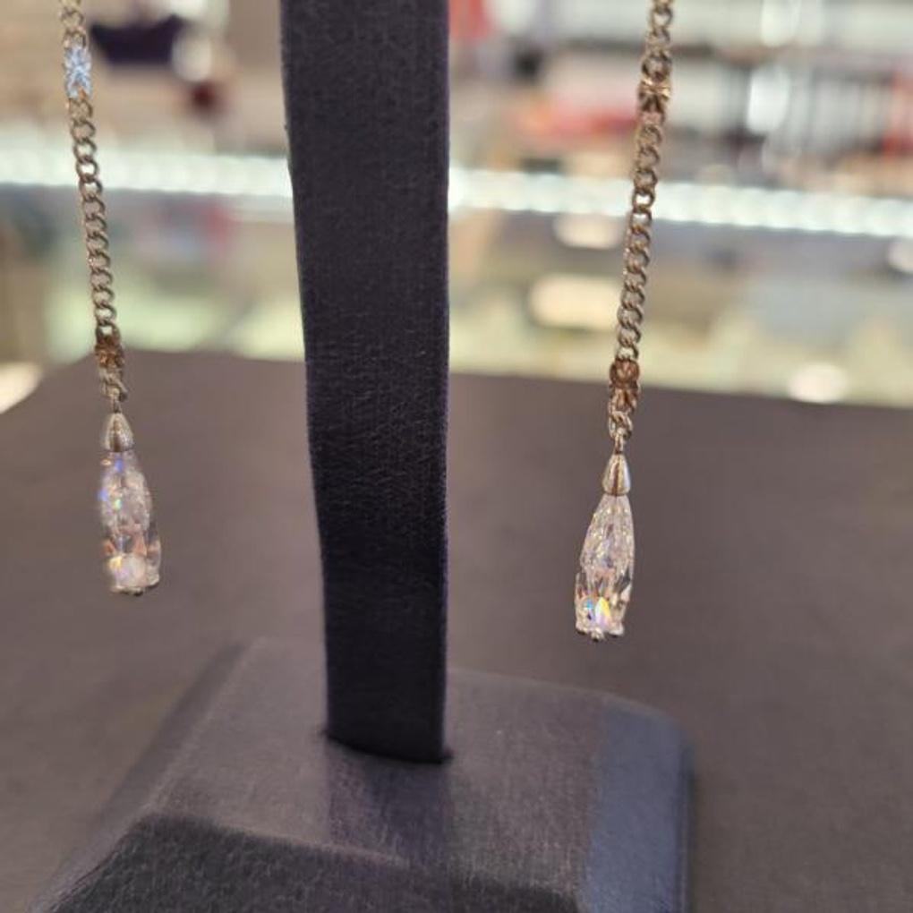 ARTRIA Waterdrop Cubic Drop E Crystal Earrings PPAERCR0001WHF