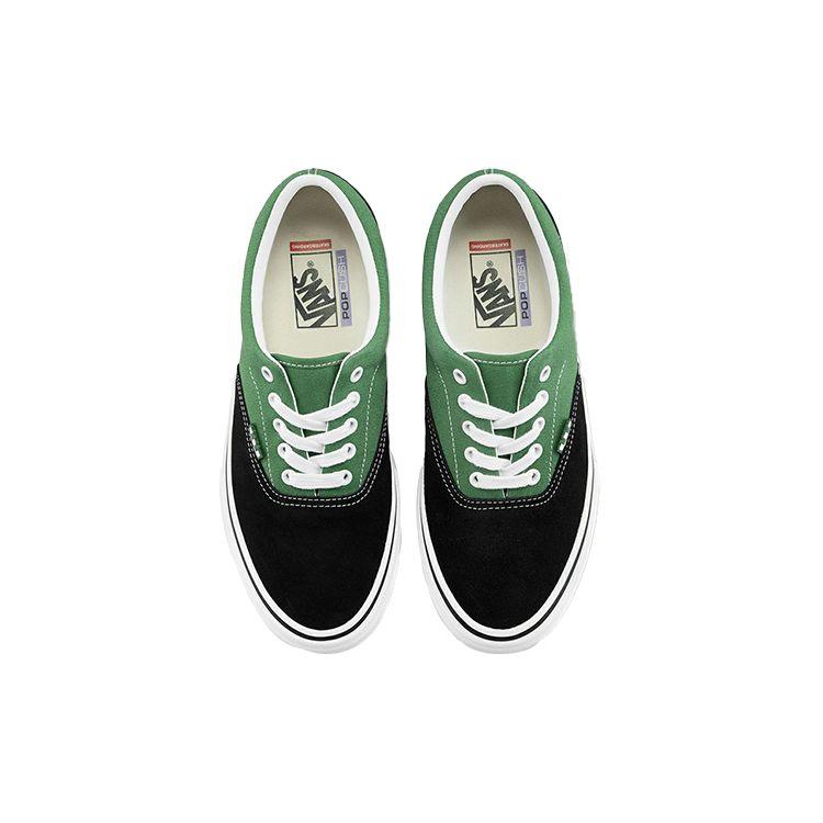 Vans Era Suede Patchwork Casual Lightweight Breathable Low-Top Skate Shoes Unisex Sneaker Black Green VN0A5FC93JD