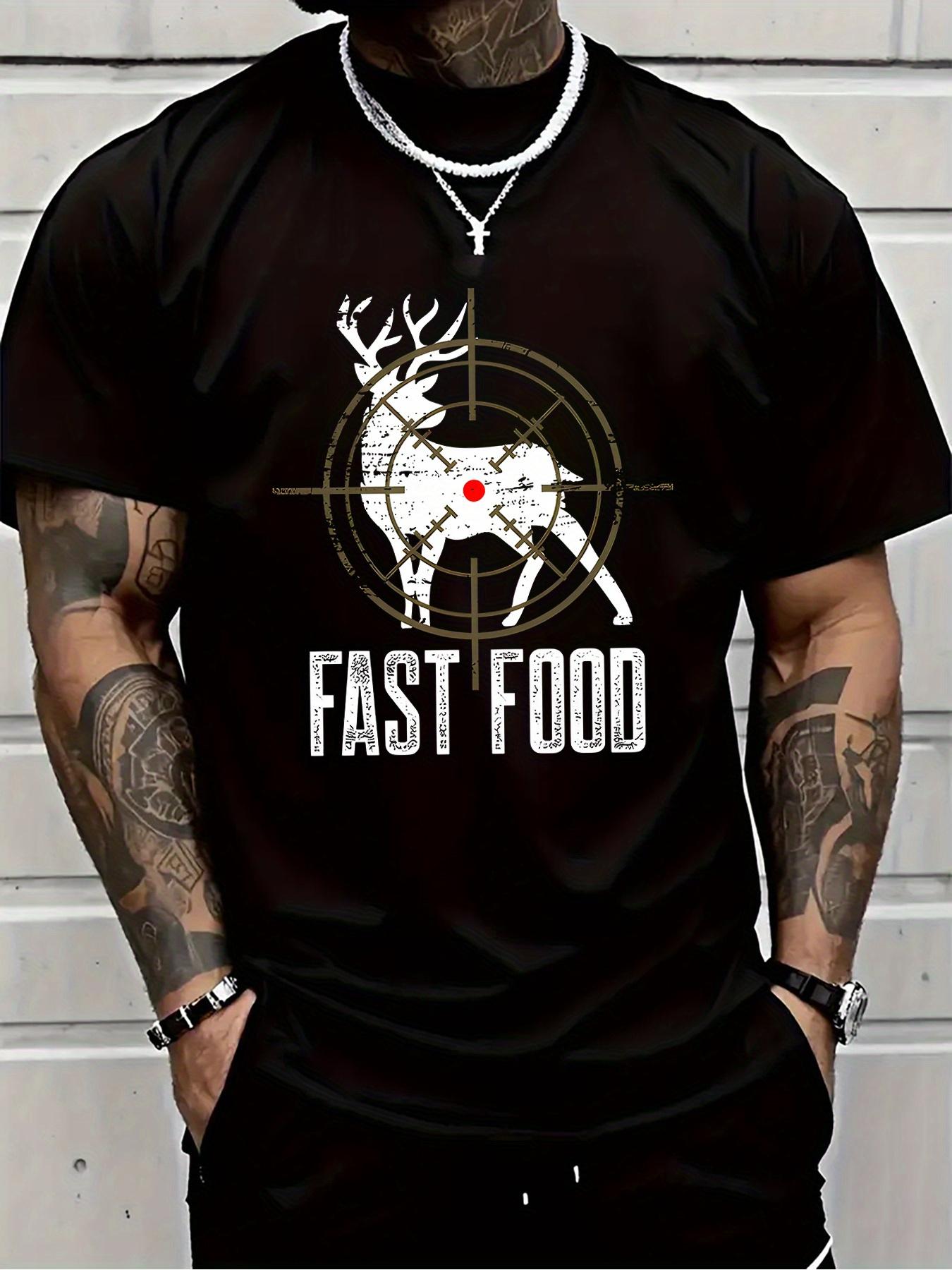 

Short-Sleeve T-shirt Featuring a Hunting Enthusiast Design S