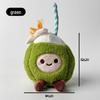 Cute Kawaii Coconut Pendant Plush Toy Keychain
