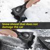 Car Snow Removal Scraper Multi Function Ice Brush with Snow Foam and Squeegee for Winter Windshield Cleaning