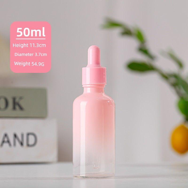 30ml Dropper Essential Oil Bottle Portable Dispensing Cosmetic Bottle 20ml Empty Glass Bottle Skin Care Products Essence Bottle
