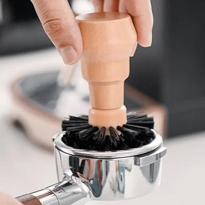 54/58Mm Tamper Wooden Barista Coffee Brush Brush, Espresso 51Mm With Portafilter Tool Cleaning 58Mm Handle