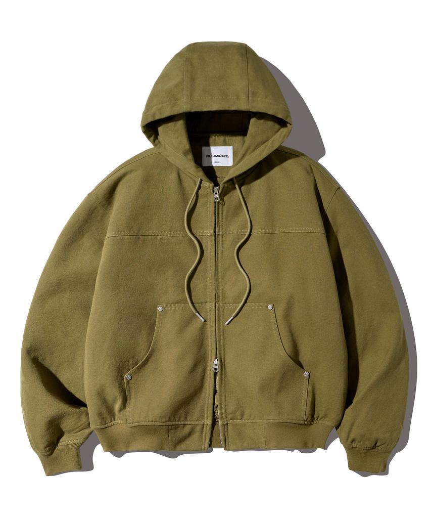 Filluminate Heavy Work Hooded Jacket - Khaki