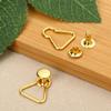 4Sets Mini Gourd Style Sewing Accessory  Belt Buttons Trousers Bags Accessories Dolls Buckles Metal Buckle