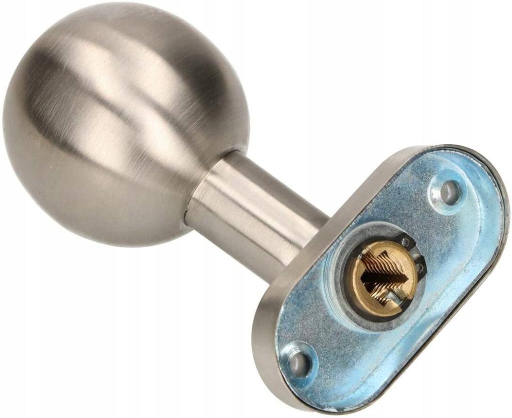 Fixed INOX Knob, Oval, Bent