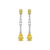 Earrings - LUXENTER - Murbi - Sterling Silver 925 - Padparadscha Quartz - Rhodium Finish