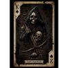 Playing Cards Canvas Painting Fire Skull Card Poster Print Poker for Living Room Wall Art Home Decor