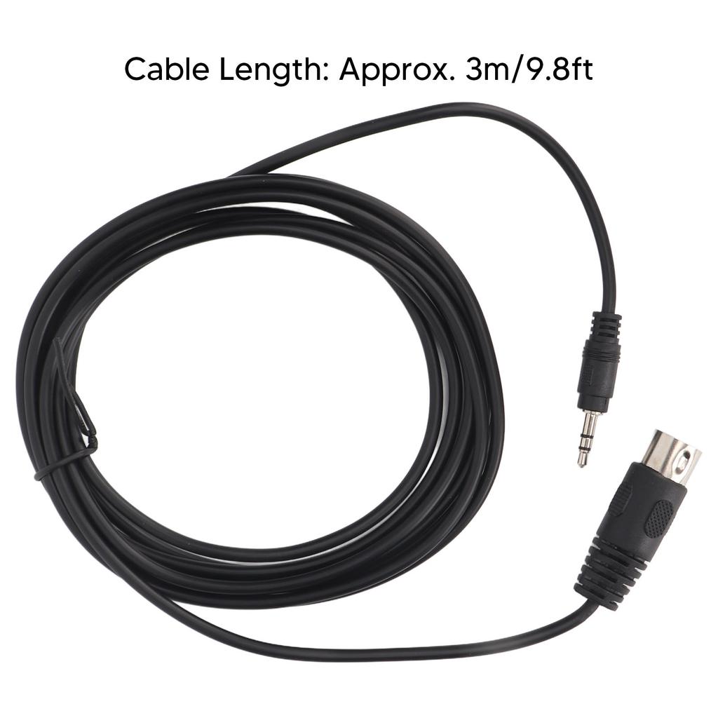 Din 8 Pin to 3.5mm MIDI Cable Male to Male 8 Pin Din to 3.5mm Cord for Musical Instrument Sound Equipment