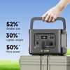 Generatore solare portatile da 1000 W, alimentazione CA da 110-240 V, per campeggio all'aperto, camper, drone