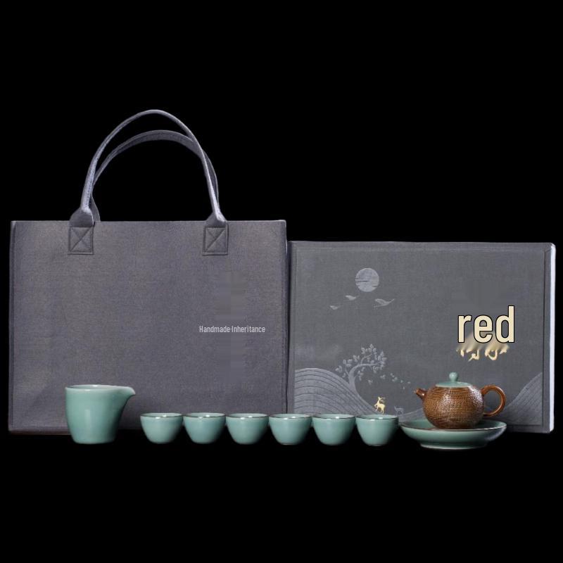 Autumn Charm 9-Piece Ceramic Tea Set